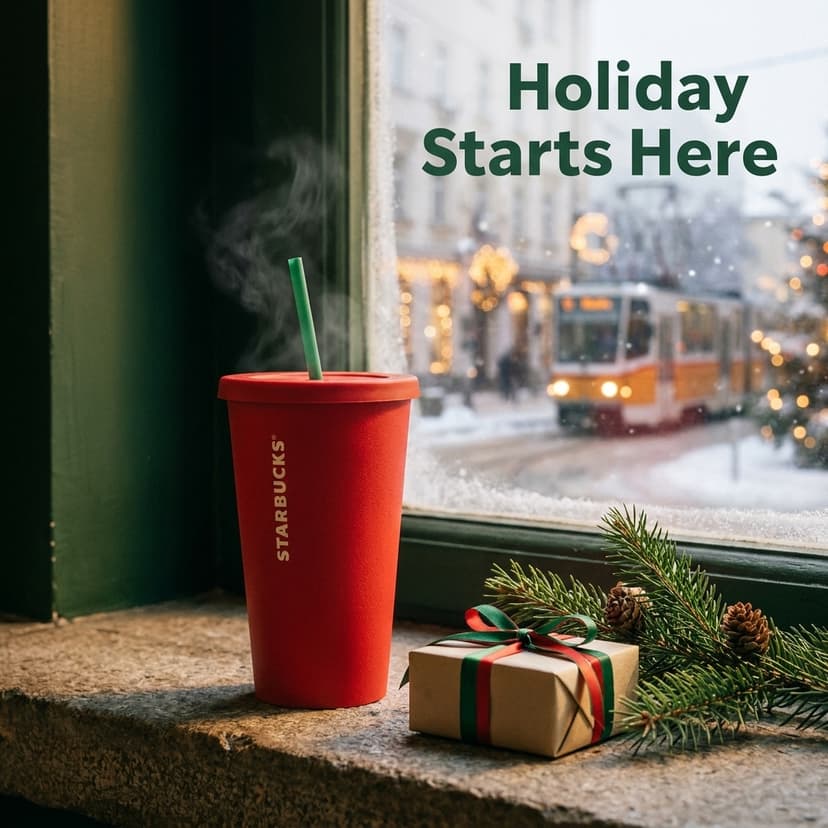 Starbucks Holiday ad creative